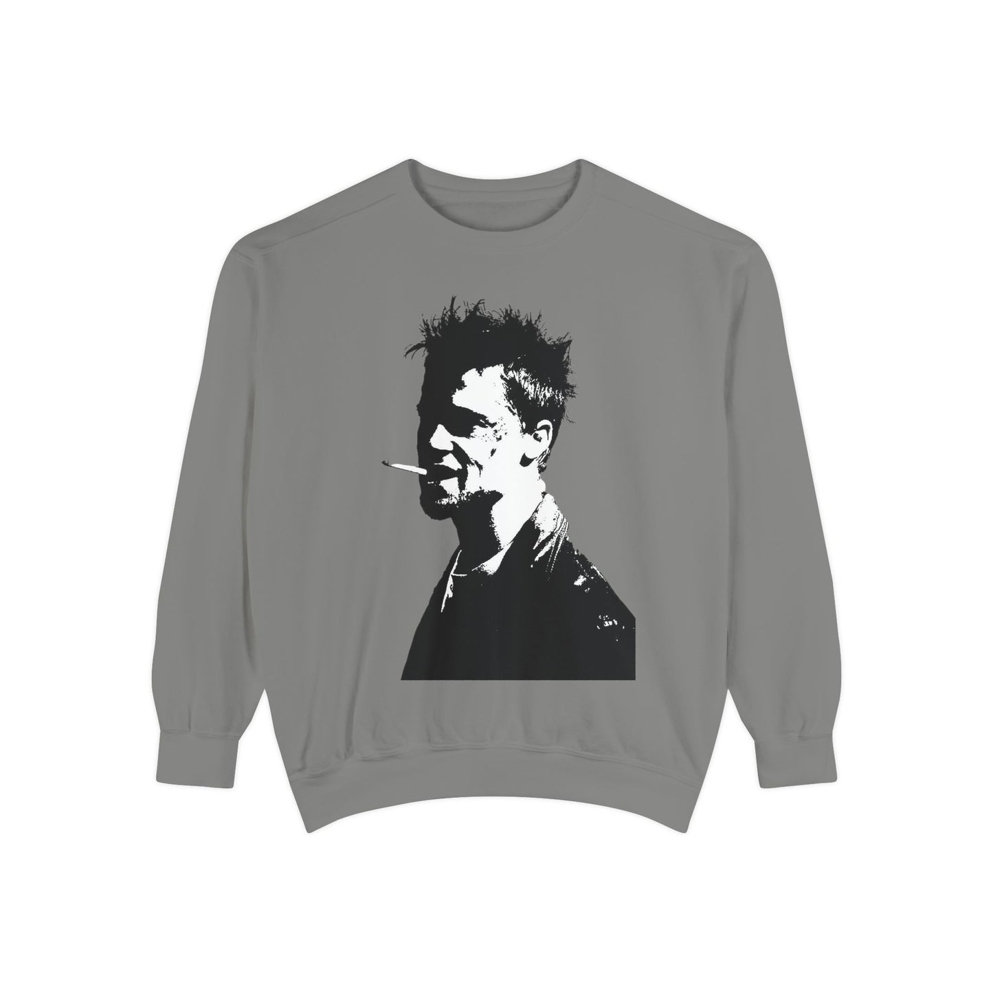 Ghostly Angel Graphic Sweatshirt — Dark Ink Back Print