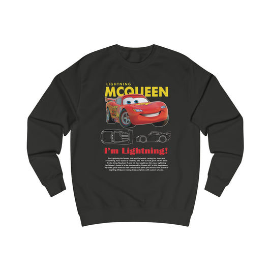 Lightning McQueen Sweatshirt — I’m Lightning! Retro Kids Racing Crewneck