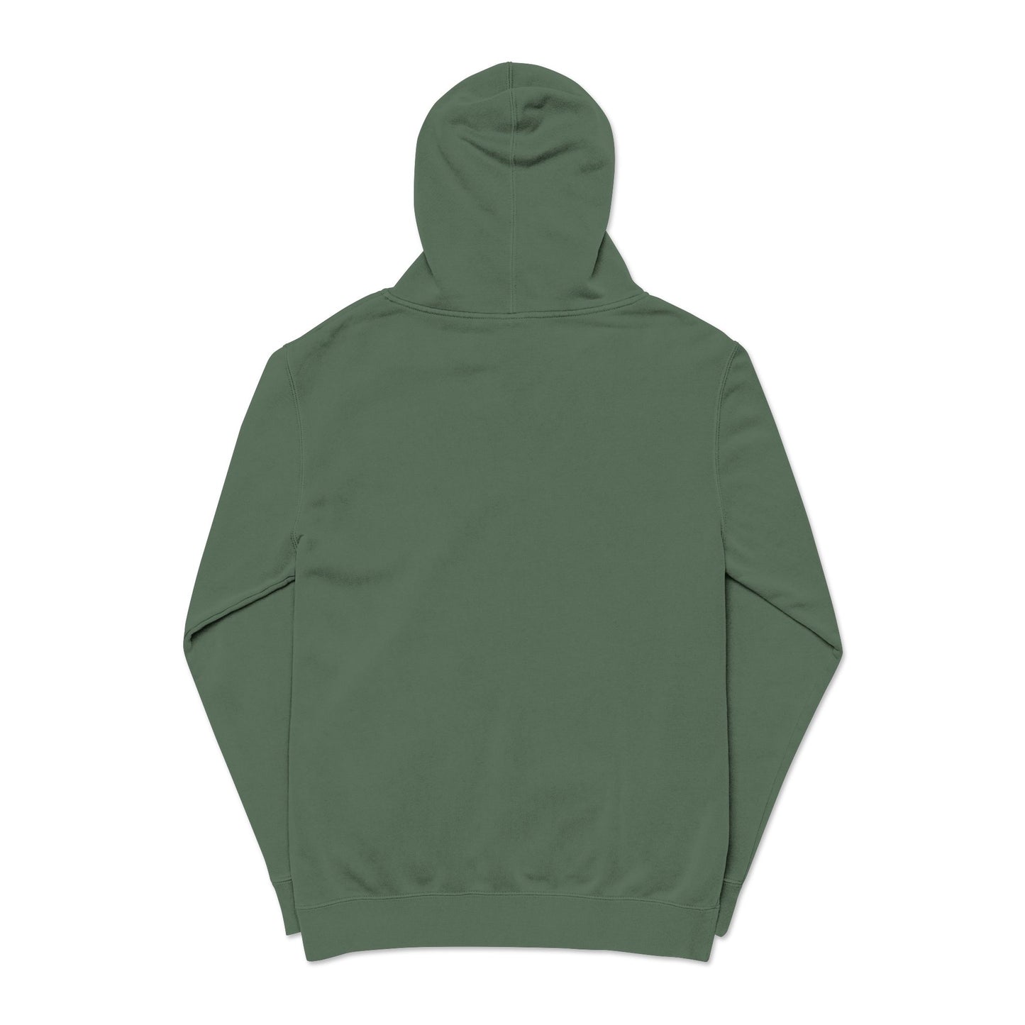 Mountain Ridge Graphic Hoodie — Forest Green Pigment-Dyed
