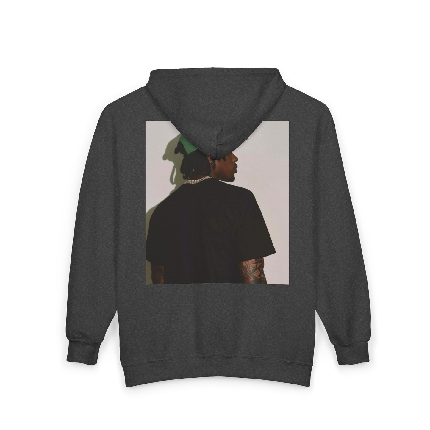 Backview Portrait Zip Hoodie – Casual Streetwear Graphic Sweatshirt