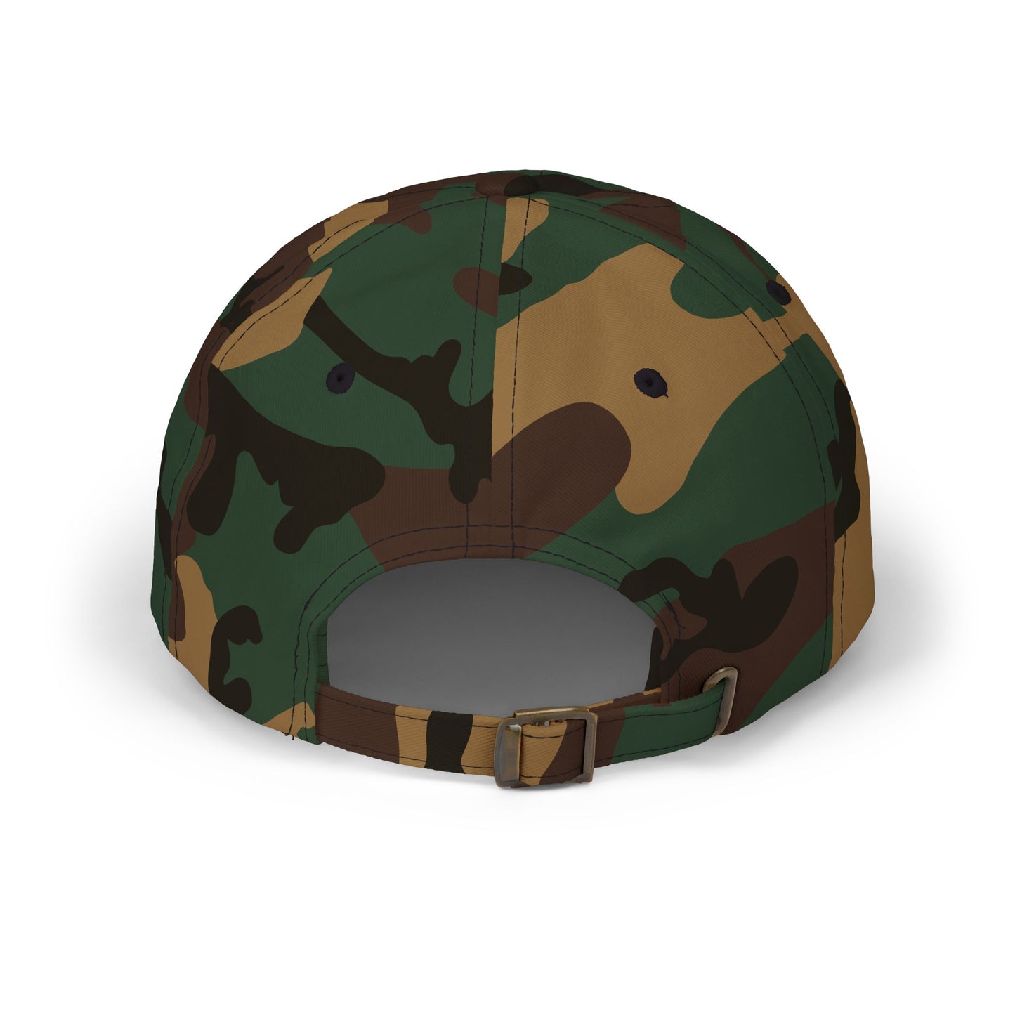 Camo Dad Cap with Rhinestone Cross — Embellished Baseball Hat