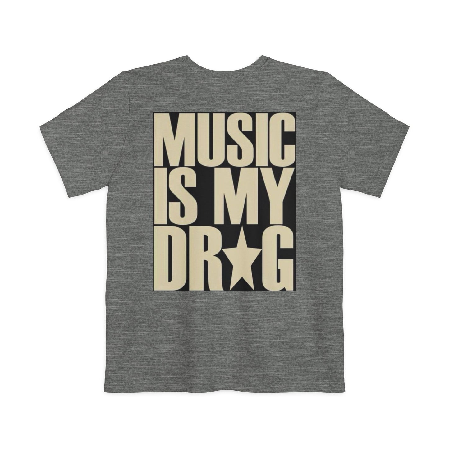 Music Is My Drug Pocket T‑Shirt — "no music no life" Graphic Tee