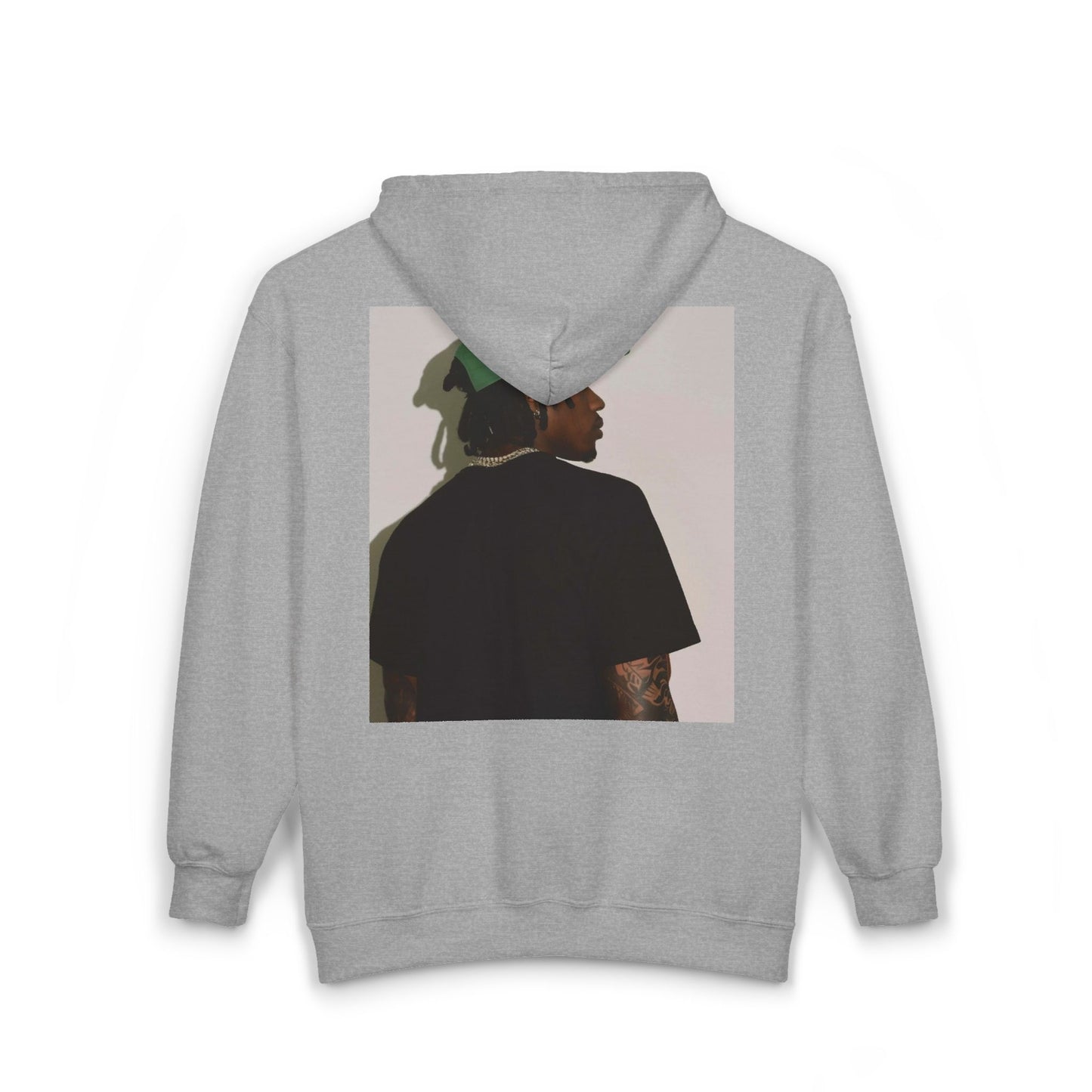 Backview Portrait Zip Hoodie – Casual Streetwear Graphic Sweatshirt